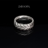 Chevron band ring