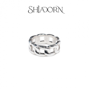 Cuban link chain ring