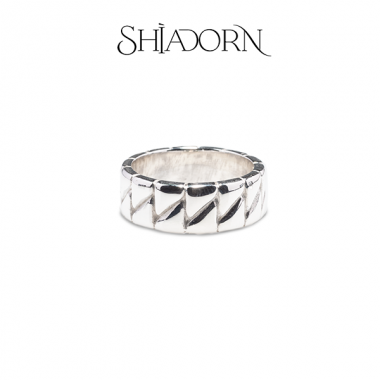 Drop sterling silver ring