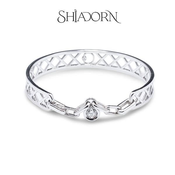18kt White gold diamond bracelet